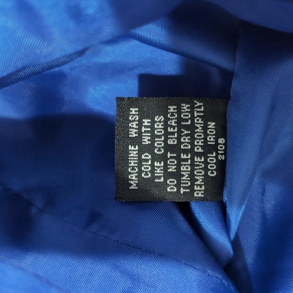 Rafaella Cobalt Blue 3/4 Sleeve Cotton Jacket - Picture 4 of 7